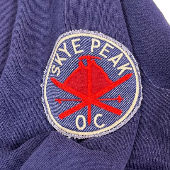 Rugby Ralph Lauren Shawl Collar Sweatshirt Pullover Elbow Patch - Picture 2 of 4